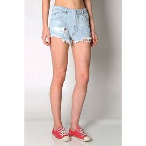 Res Denim Tiny Dancer Cut Off Denim Shorts
